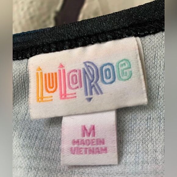 🔮 LULA ROE | Colorful Triangle Fit & Flare Dress Size Medium - Picture 4 of 4